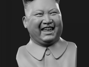 kim jong-un 2 laughs Modelo de Impressão 3D