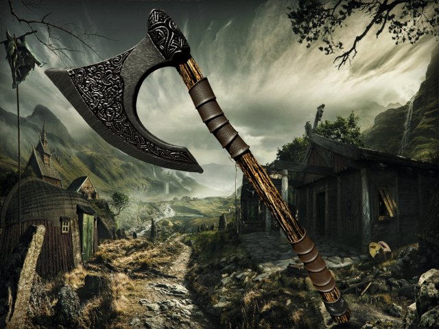 axe 3D Model .c4d .max .obj .3ds .fbx .stl .blend 