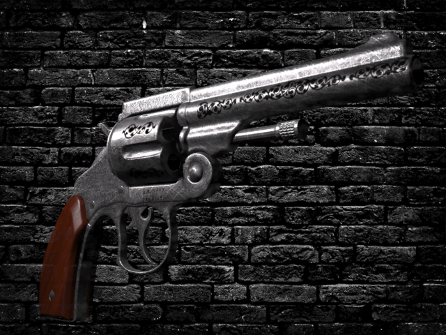 revolver 3D-Modell .c4d .max .obj .3ds .fbx .stl .blend 
