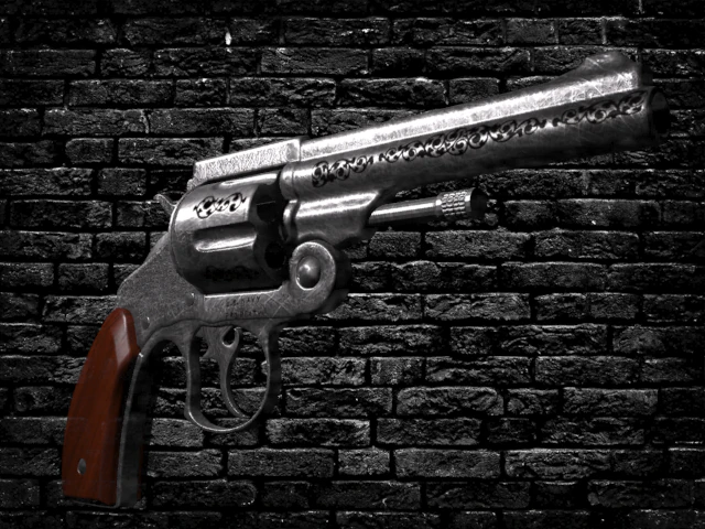 revolver 3D Model .c4d .max .obj .3ds .fbx .stl .blend 