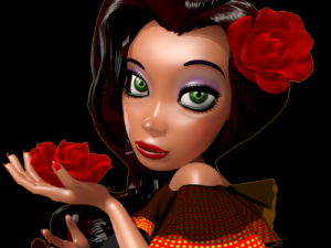 mexican girl Model 3D