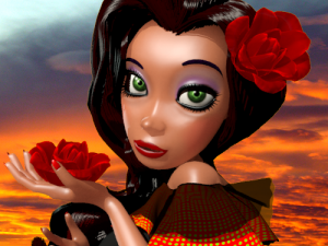 mexican girl 3D Model