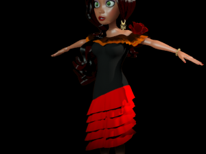 mexican girl 3D Model