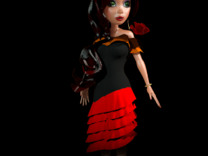 mexican girl 3D Model