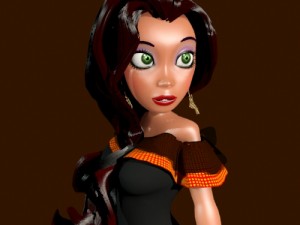 mexican girl 3D Model
