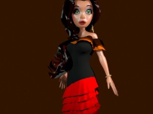 mexican girl 3D Model