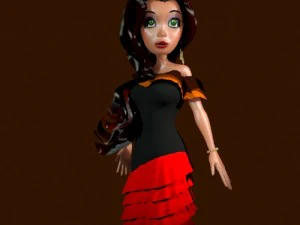 mexican girl 3D Model