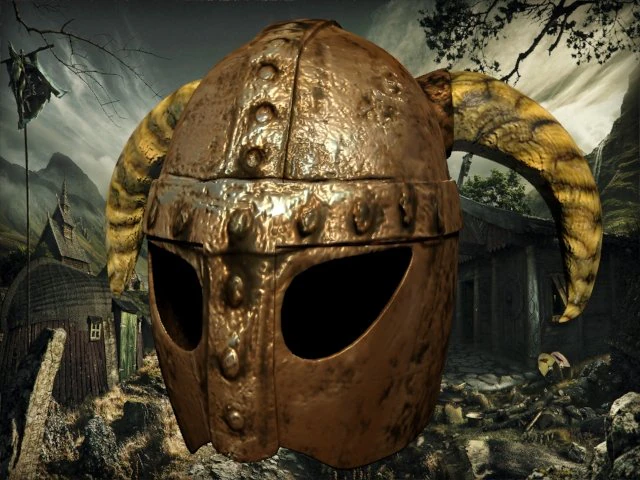 viking helmet 3D Model .c4d .max .obj .3ds .fbx .stl .blend 