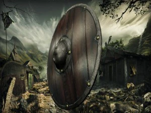 escudo viking Modelo 3D