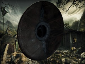 viking shield Model 3D