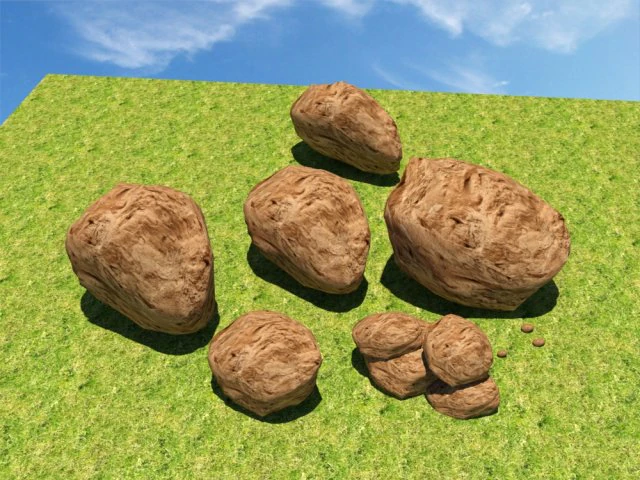 stones 3D Model .c4d .max .obj .3ds .fbx .stl .blend 