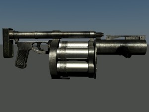 grenade launcher Modelo 3D