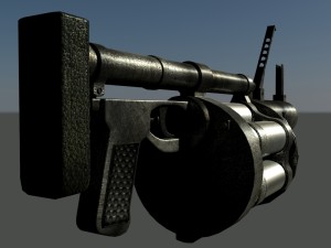 grenade launcher Modelo 3D