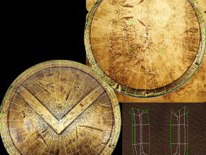 spartans shield Model 3D
