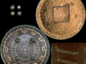 persian shield 2 Model 3D