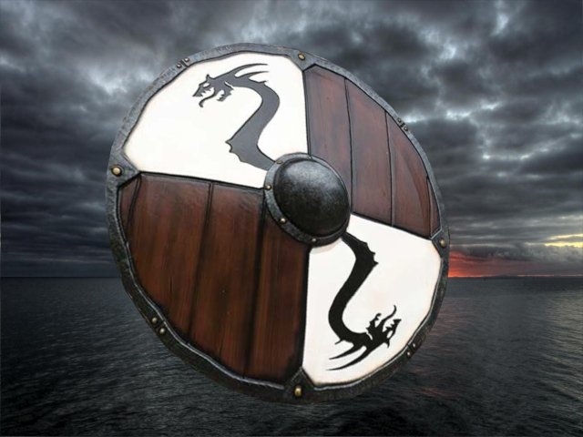 viking shield 5 3D Model .c4d .max .obj .3ds .fbx .stl .blend 