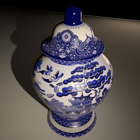 chinese vase 3D Model .c4d .max .obj .3ds .fbx .stl .blend 