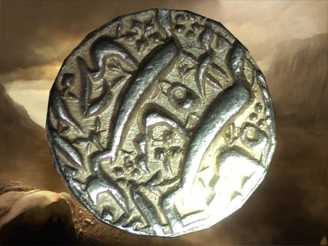 old persian coin 3D Model .c4d .max .obj .3ds .fbx .stl .blend 