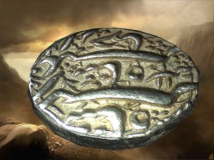 old persian coin Modelo 3D