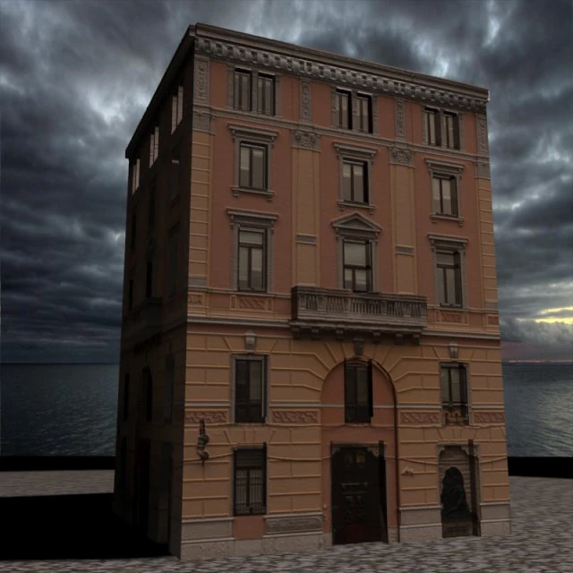building 2 3D Model .c4d .max .obj .3ds .fbx .stl .blend 