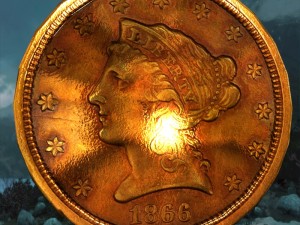 old american coin Modelo 3D