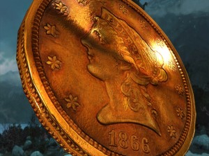 old american coin Modelo 3D