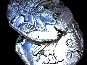 greek athens coin 3D Model