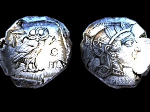 greek athens coin Model 3D