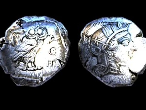 greek athens coin 3D Model