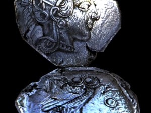 greek athens coin Model 3D