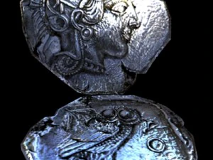 greek athens coin 3D Model