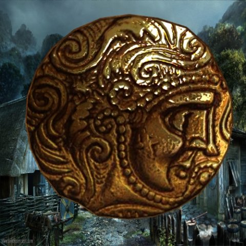 celtic coin 3Dモデル .c4d .max .obj .3ds .fbx .stl .blend 