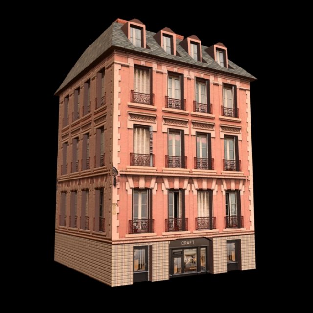 building 3 3D Модель .c4d .max .obj .3ds .fbx .stl .blend 