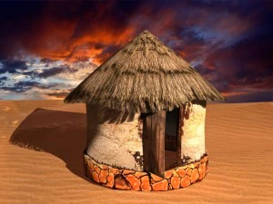 old african house 3D Model