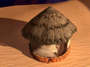 old african house 3D Model