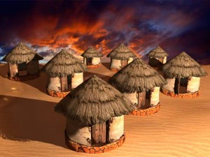 old african house 3D Model