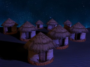old african house 3Dモデル