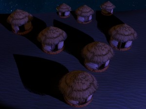 old african house 3Dモデル