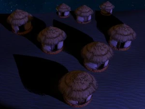 old african house 3D Model