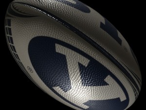 rugby ball 2 Modèle 3D