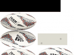 rugby ball 3-all black 3D 모델