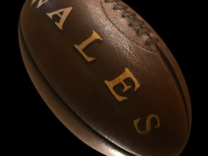 vintage rugby ball 3D 모델