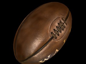 vintage rugby ball 3D Модель