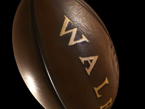 vintage rugby ball 3D Модель