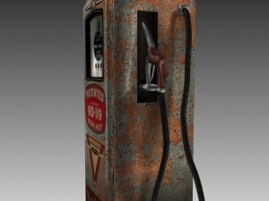 vintage gas pump Modelo 3D