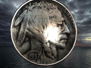 old american 5 cent 3D Model