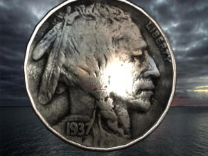 old american 5 cent 3D Model