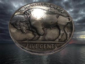 old american 5 cent 3D Model