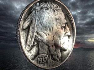 old american 5 cent 3D Model