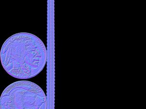 old american 5 cent 3D Model